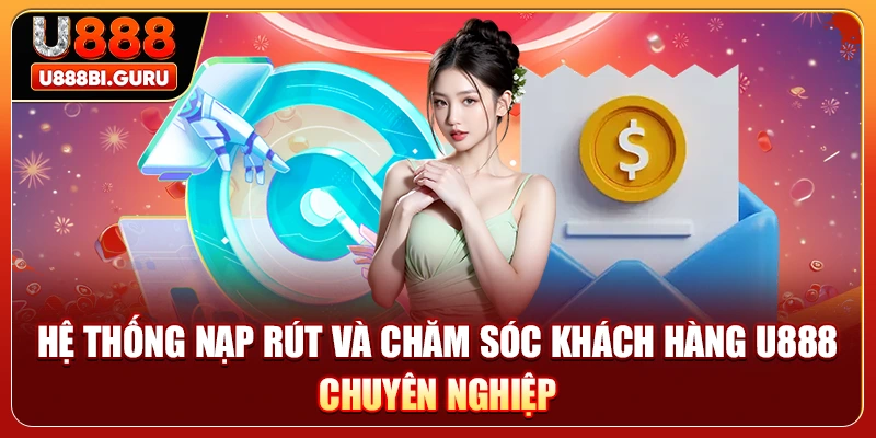 Hệ thống nạp rút và chăm sóc khách hàng U888 chuyên nghiệp  