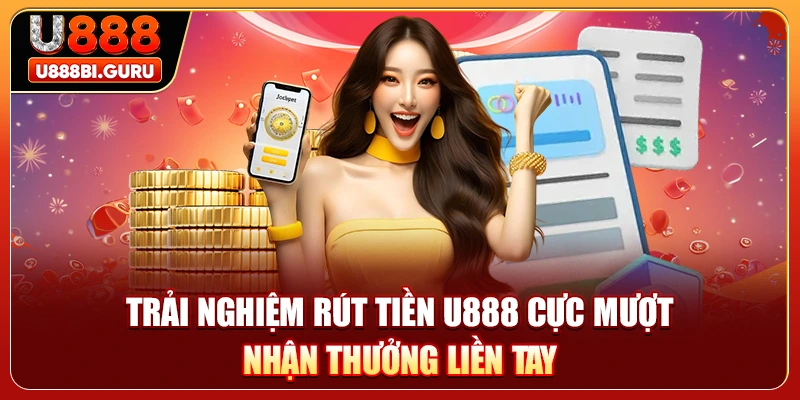 Trải nghiệm rút tiền U888 cực mượt nhận thưởng liền tay 